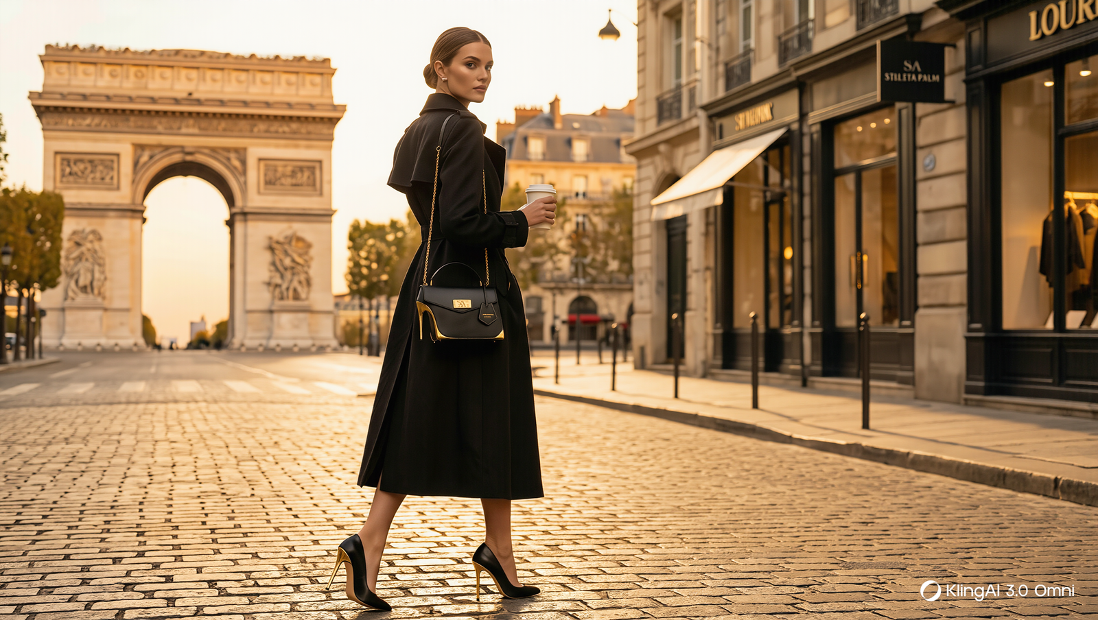 Stiletta Palm porté en éditorial